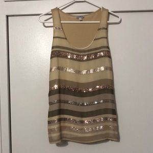 Express sequin top